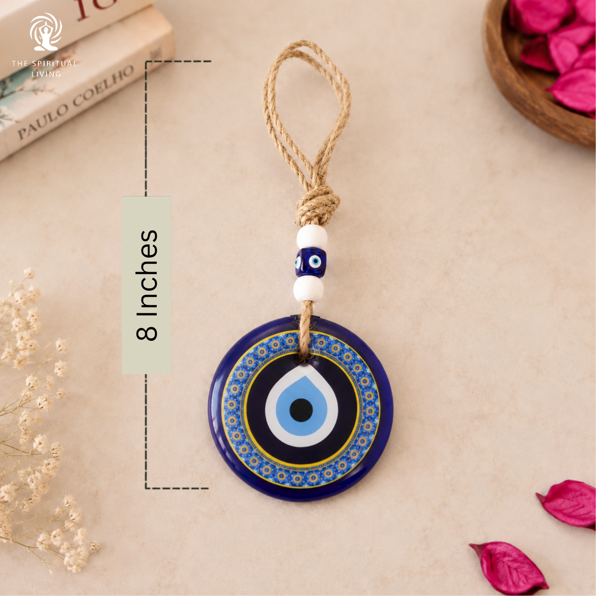 Evil Eye Hanging for Home Entrance - 8 Inch