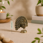 Brass Small Peacock Decoration Items - 2.75 Inch