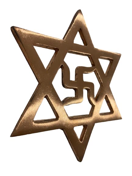 Copper Star Swastik - 3.5 Inch