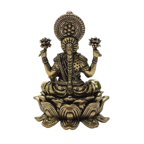 Brass Laxmi Ji Murti - 2.5 Inch