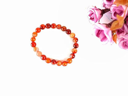 Natural Red Carnelian Bracelet