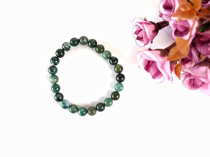 Natural Moss Agate Bracelet