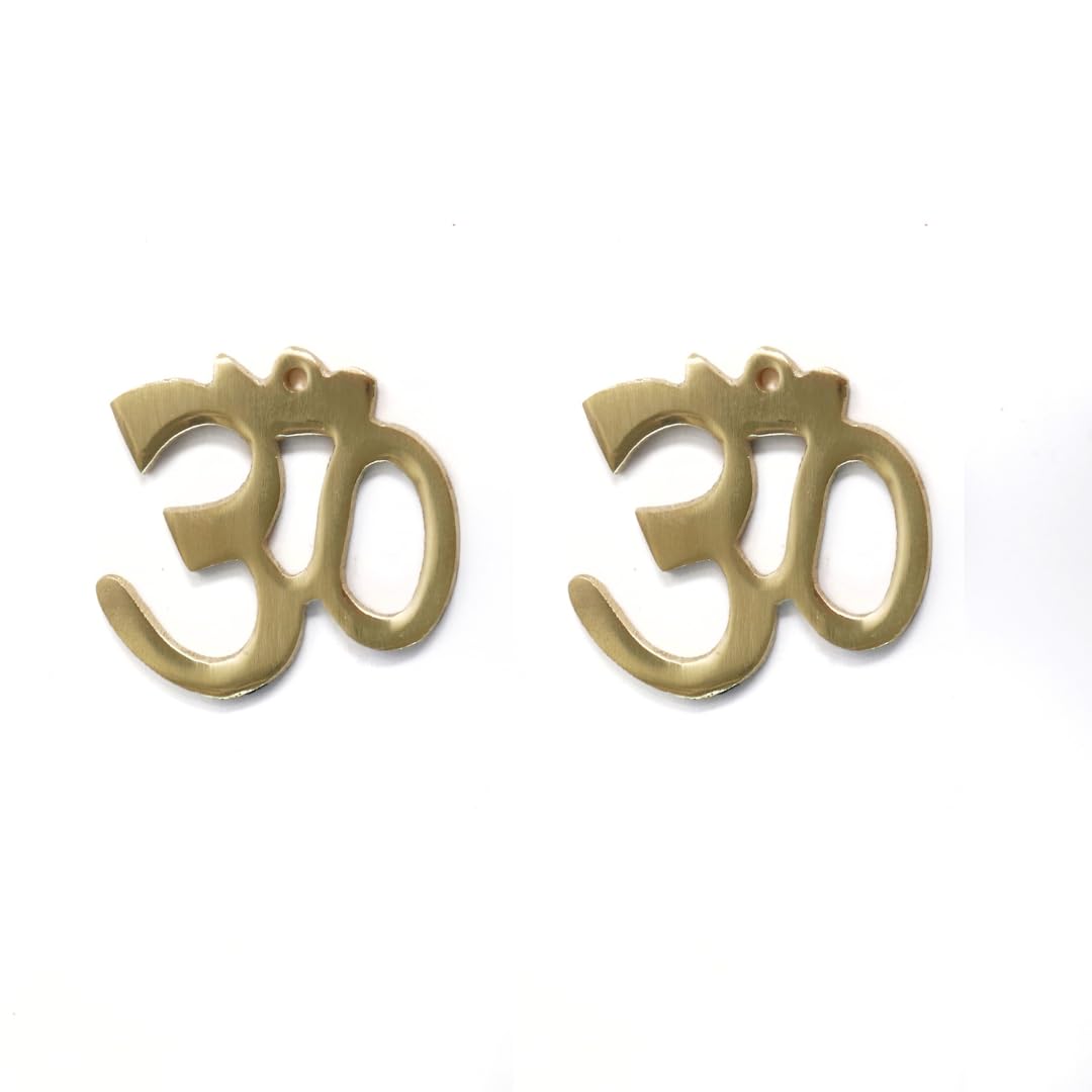 Brass Om for Door Entrance | 2 Inch | Pack of 2 |
