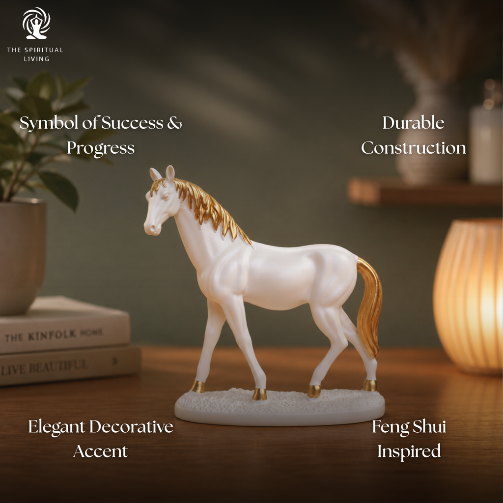 Horse Statue | 4.5 Inch | Showpiece for Home Decor | Feng Shui Items |