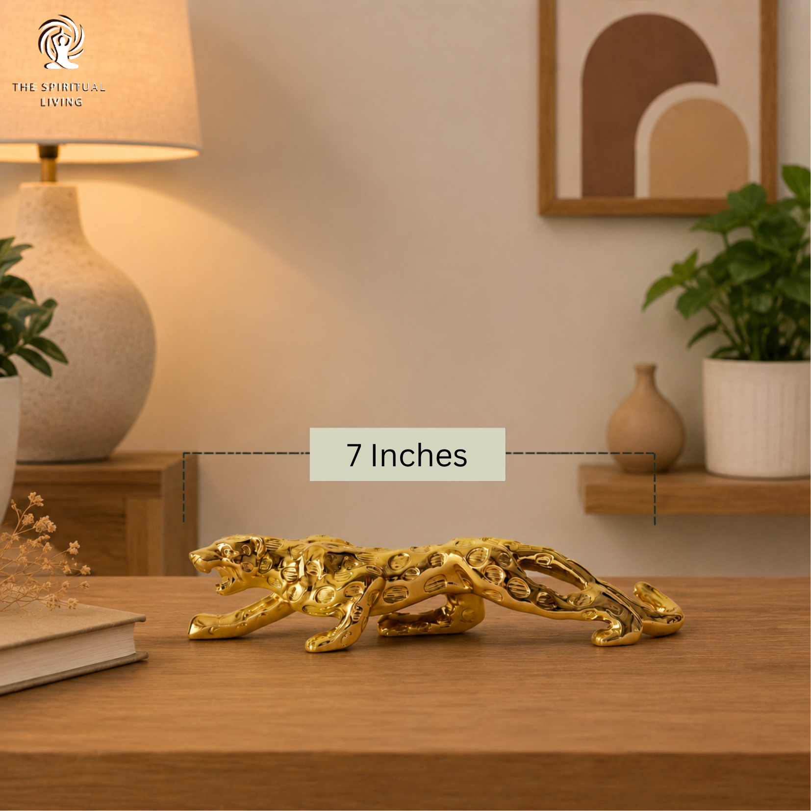 Golden Jaguar Showpiece - 7 Inch