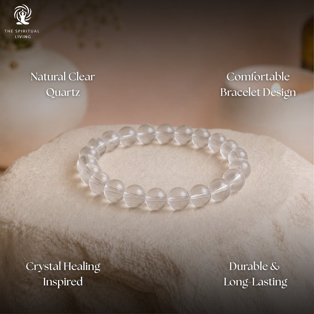 Clear Quartz Crystal Bracelet