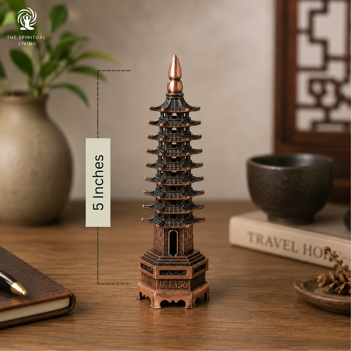 Copper 9 Layers Pagoda Tower - 5 Inch
