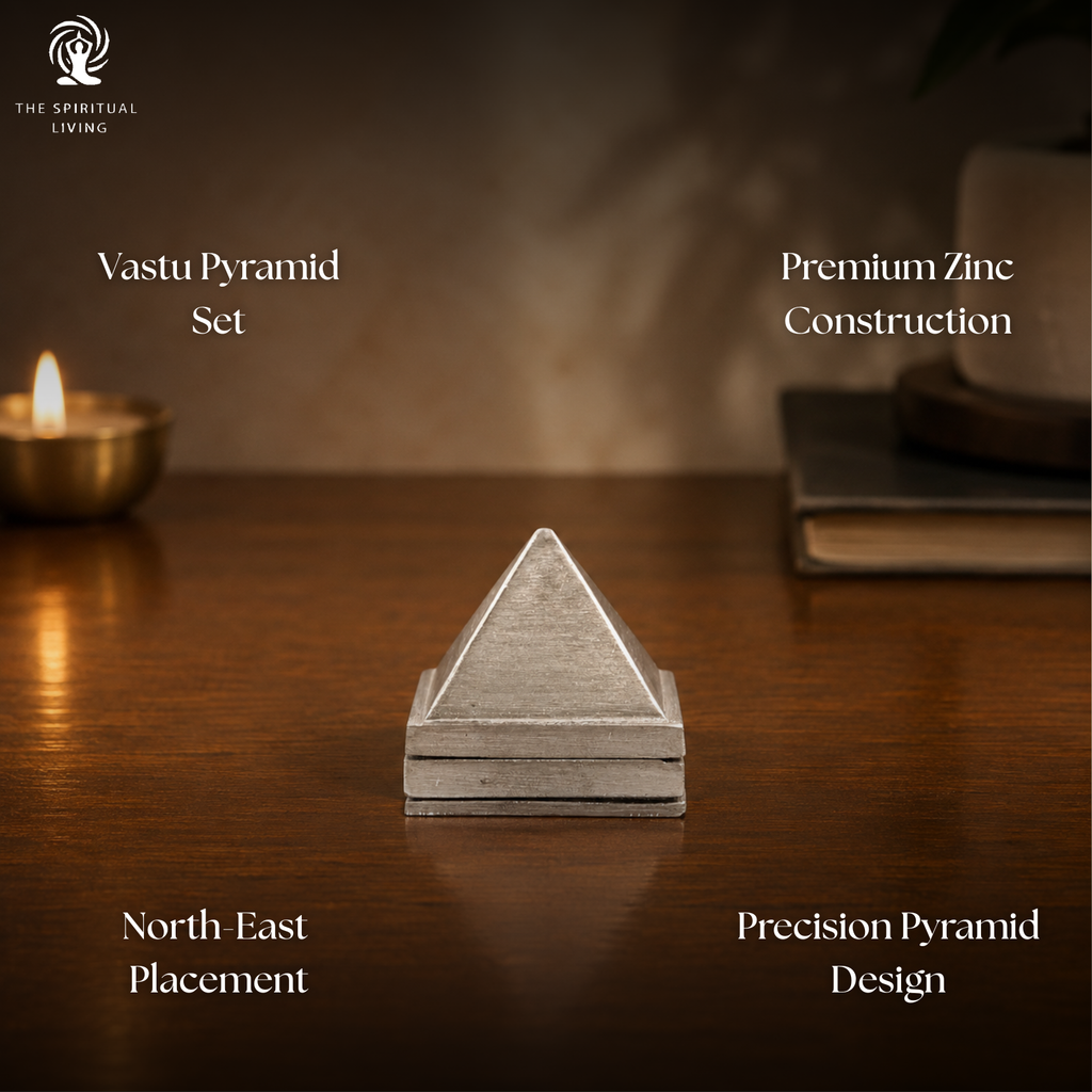 Zinc Pyramid Set of 3 | 1.5 Inch | North East Direction
