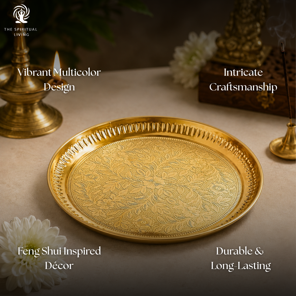 Pooja Aarti Thali (Brass) 9 inch