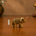 Small Brass Elephant - 1.5 Inch - 4 PCS