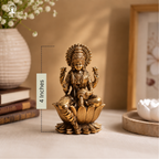 Laxmi Idol | 4 Inch | Lakshmi Devi Murti | Maa Laxmi | Brass |
