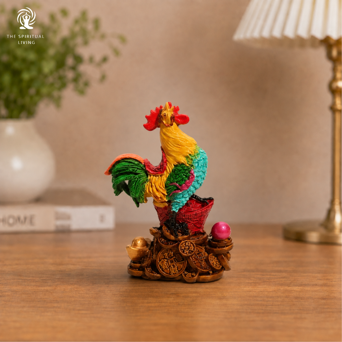 Wishfulfilling Multicolor Rooster Figurine