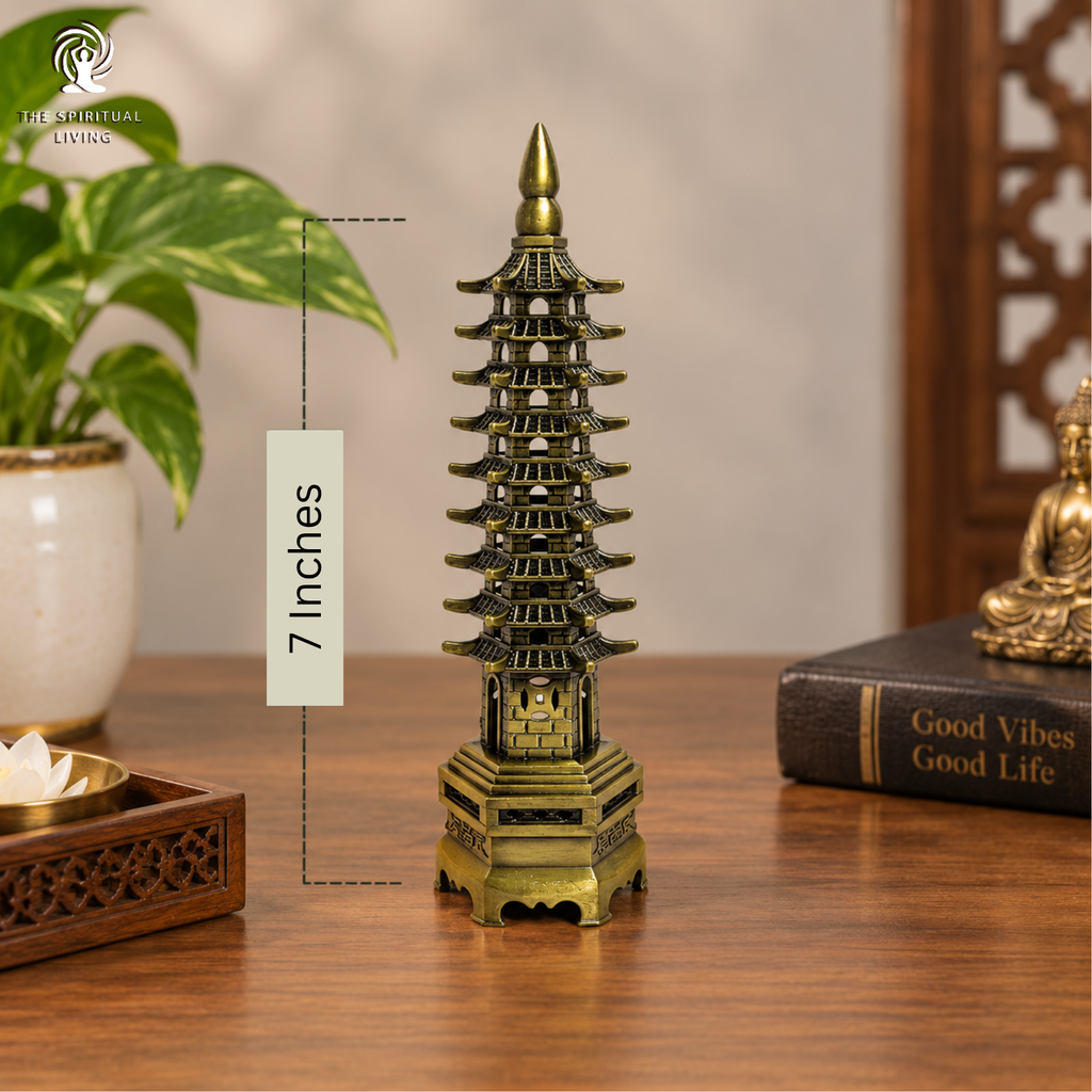 Brass Education Pagoda Tower - 7 Inch