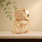 Owl Statue for Good Luck - 4 Inch (Beige)