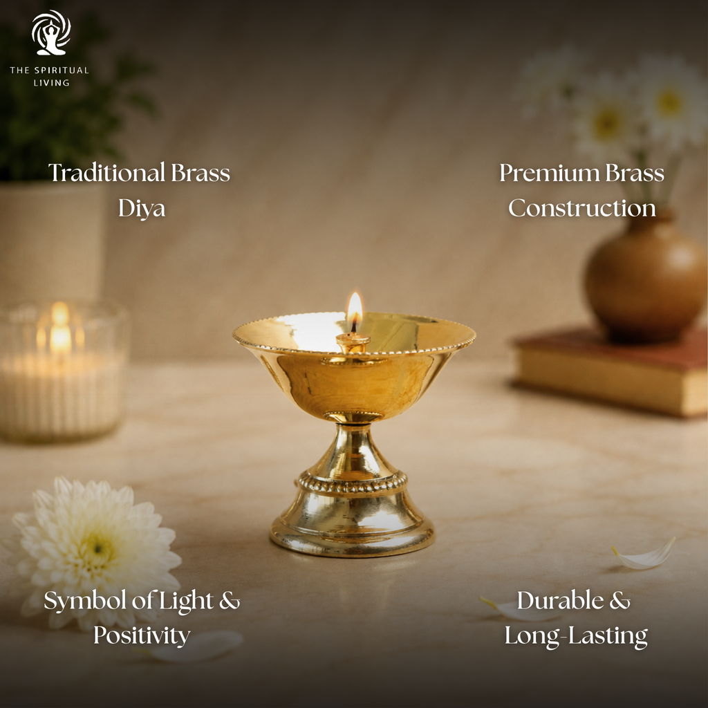 Brass Diya for Pooja - 3 Inch