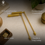 Brass Dowsing L Rods Pair - 13 inch