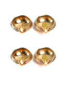 Brass Diya for Pooja | 2.5 Inch - Set of 4 | Kerala Kuthu Vilakku | Deepam Kundulu | Diwali |
