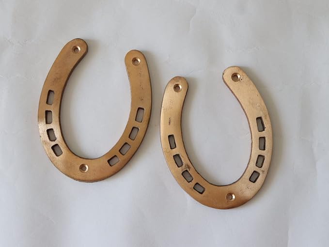 Goodluck Horse Shoe (घोड़े की नाल) (Set of 2) (Copper)  3.5 Inch