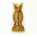 Brass Owl Statue for Vastu - 2.5 Inch