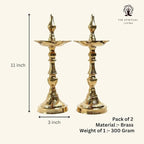 Kerala Fancy Diya (Pack of 2)  11 Inch