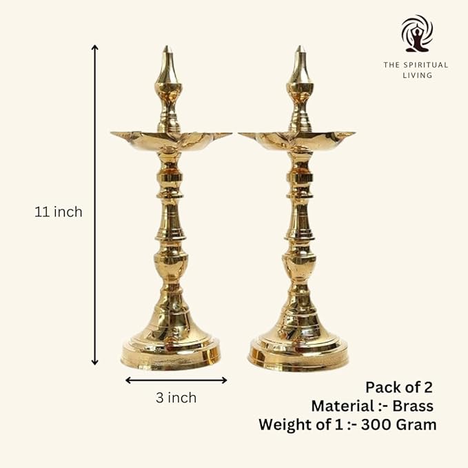 Kerala Fancy Diya (Pack of 2)  11 Inch