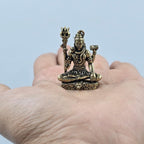 Meditating Lord Shiva Miniature Idol | 1.25 Inch | Brass | Shivji | ॐ नमः शिवाय |