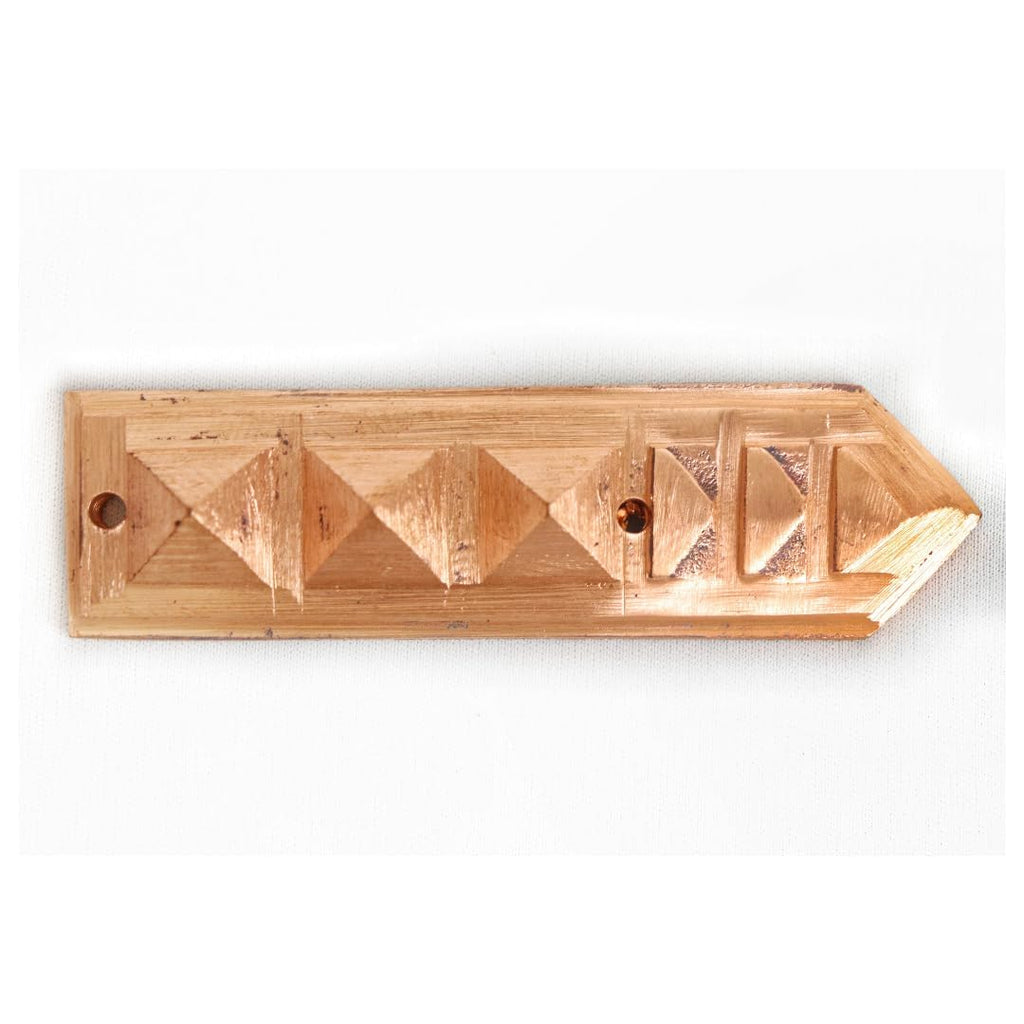 Vastu Copper Arrow Pyramid | 4 Inch | Pack of 9 | Virtual Shift | Kitchen | Main Door Entrance |