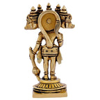 Brass Sacred Panchmukhi Hanuman Idol - 4-inch