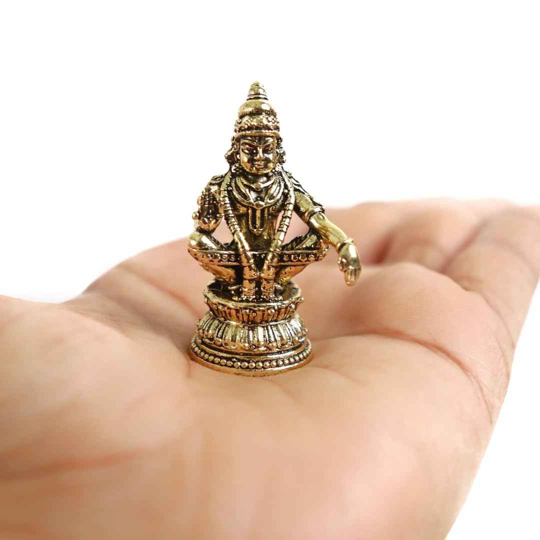 Lord Ayyappan Idol | 1.5 Inch | for Car | Home | Statue | Small Ayyappa Murthy | അയ്യപ്പ സ്വാ |മി |