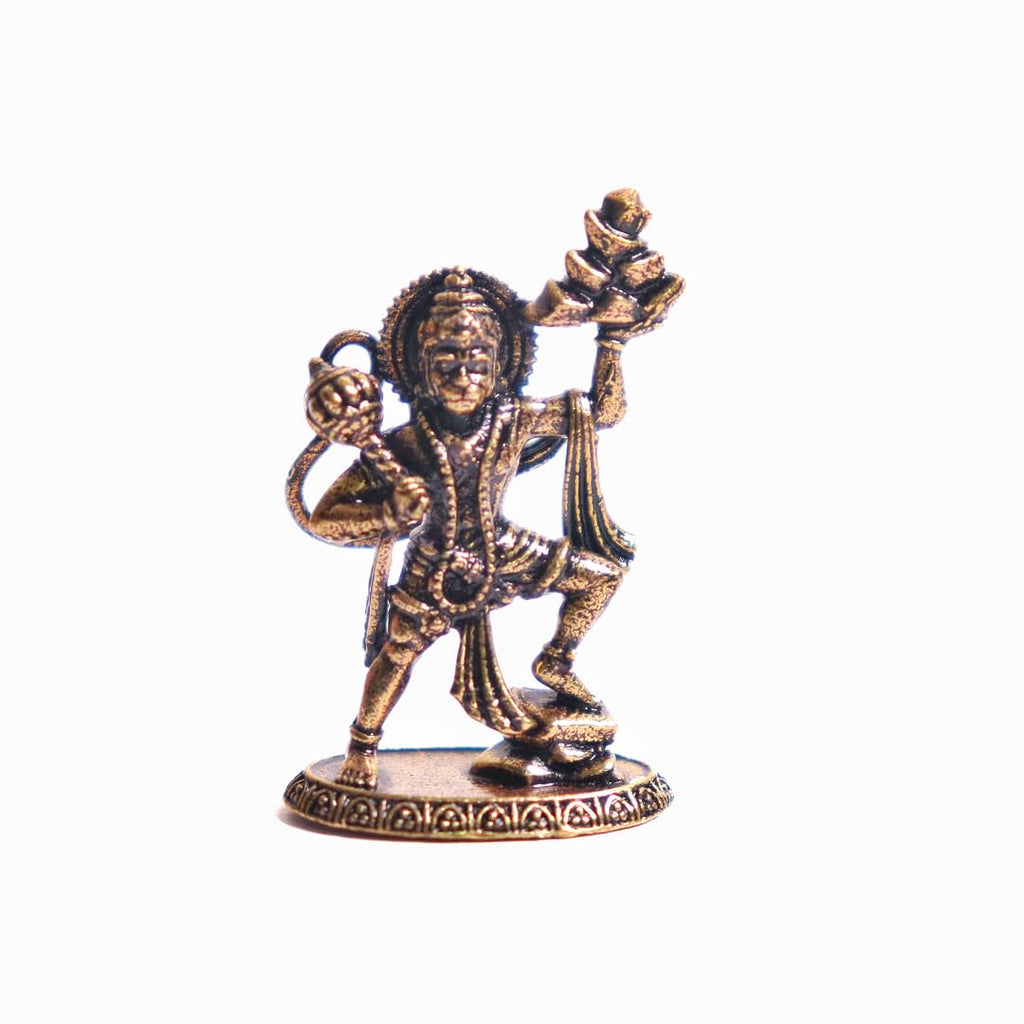 Brass Hanuman Mini Murti | 1 Inch | Statue | Idol