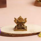 Brass Ganpati Idol for Home | 2 Inch | Ganesha Idol for Car | Home Decor | | Pital | Ganesh Ji Ki Murti | गणपति बप्पा मोरया |