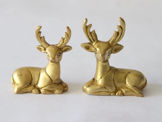 Brass Deer Showpiece - 3inch