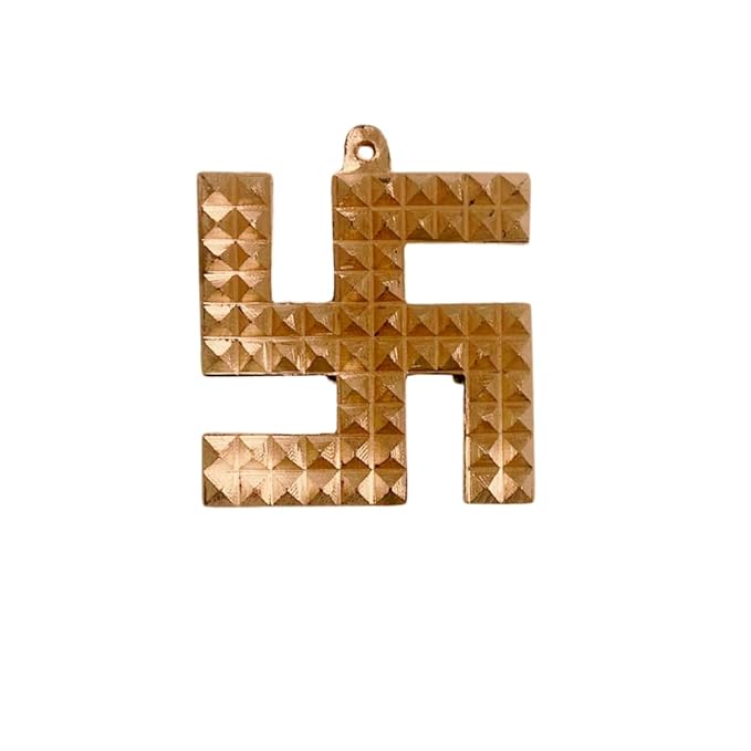 Copper Swastik Pyramid - 3 Inch