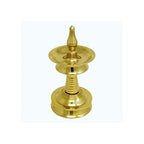 Brass Kerala Fancy Diya - 9 Inch - Pack of 2
