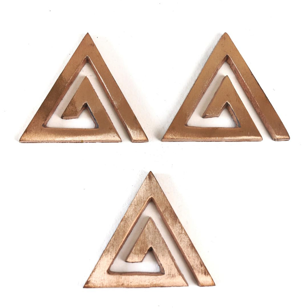 Copper Vastu Helix for South East - 2 Inch - Pack of 3