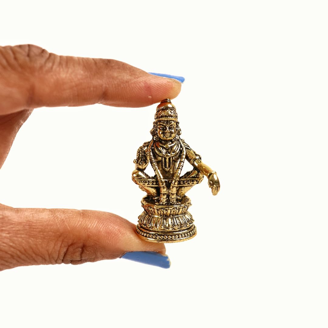 Lord Ayyappan Idol | 1.5 Inch | for Car | Home | Statue | Small Ayyappa Murthy | അയ്യപ്പ സ്വാ |മി |
