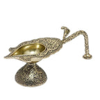 Brass Aarti Diya with Handle - 4.5 Inch