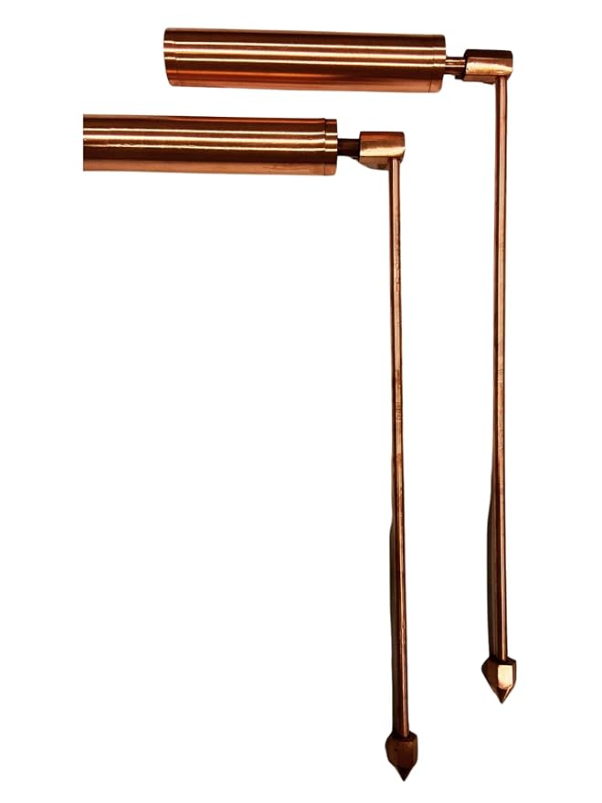 Copper Dowsing L Rods Pair - 13 inch - 2 pcs