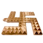 Copper Swastik Pyramid - 3 Inch