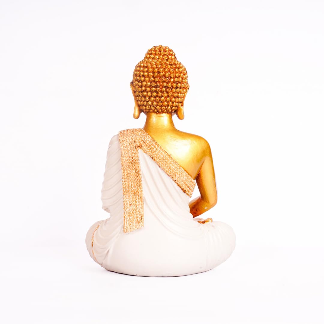 Lord Gautam Buddha Statue | 7 Inch | Home Decor | Meditation Showpiece |  Living Room | Housewarming Gifts |