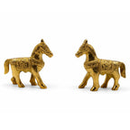 Brass Horse Pair Statue for Home Decor | 2.5 Inch |
