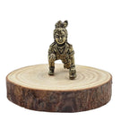 Brass Miniature Laddu Gopal Idol | 1 Inch | Crawling Bal Krishna Murti | Makhan Chor Statue | Figurine Decorative |