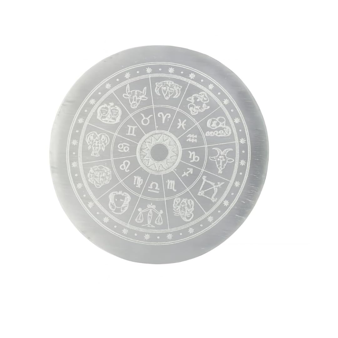 The Spiritual Living Original Selenite Charging Plate for Crystals | Gifts for Healing | Recharging |  Vastu Remedy | Protection |