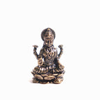 Brass Laxmi Goddess Miniature Idol | 1 Inch | Pital | Home and Office | Devi MATA | Laxmi Ji Ki Murti | Lakshmi Devi |