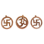 Pure Copper Swastik for Door Entrance for Vastu | 3 Inch | 卐 ॐ 卐 | Main Gate | Wall Decor Hanging