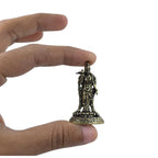 Brass Meenakshi Amman Idol | 1.5 Inch | Small Maa Madurai Amman Murti |Tamil | Temple | Miniature |