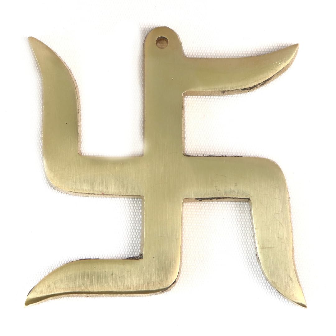 Brass Swastik for Door Entrance | 3 Inch | for Vastu | Pital Ka Swastik |  Vastu Remedy | Swastika |