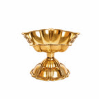 Brass Pooja Diya | 2.5 Inch | Pack of 2 | Kuthu Vilakku | Home Temple | Diwali |
