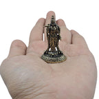Brass Meenakshi Amman Idol | 1.5 Inch | Small Maa Madurai Amman Murti |Tamil | Temple | Miniature |