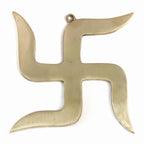 Brass Swastik for Door Entrance for Vastu | 5 Inch | Wall Decor - Hanging